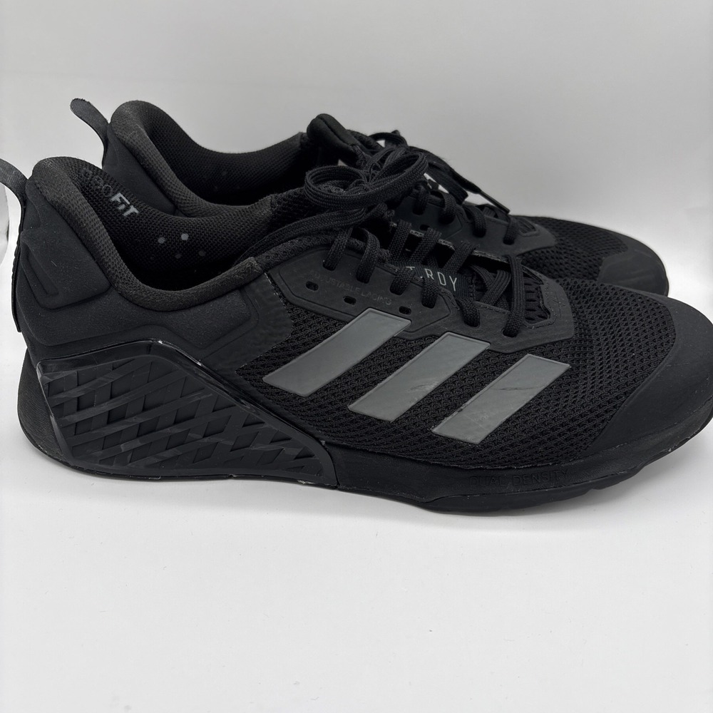 Adidas‎ Dropset Trainer Weightlifting Shoes Men's Black Used Size 14